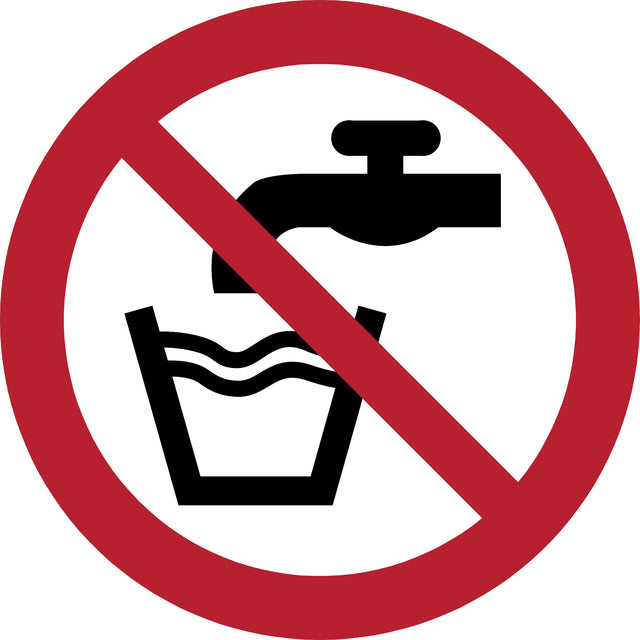 Djois - Piktogrammschild Kein Trinkwasser Ø100mm rot