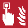 Quantore - Symbolschild Djois Feuermelder 200x200mm rot