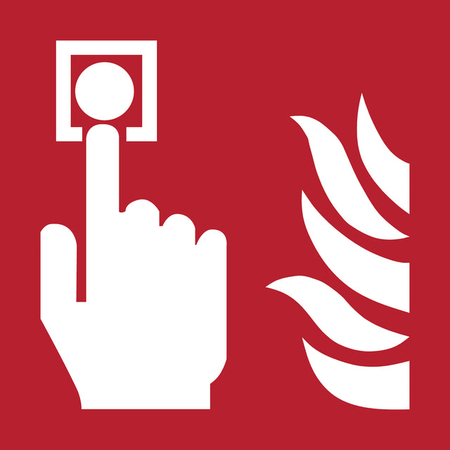 Quantore - Symbolschild Djois Feuermelder 200x200mm rot