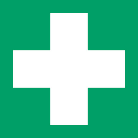 Djois - Piktogramm Erste-Hilfe-Schild 200x200mm grün