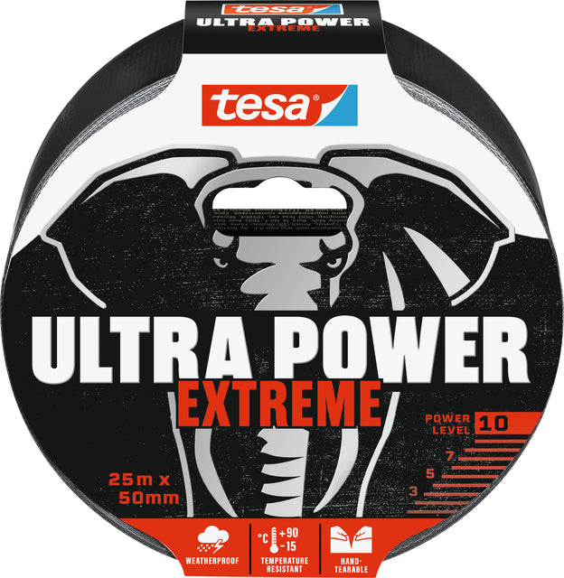 Band Tesa 56623 50 mmx25m Ultra Power Extreme Black | 6 Stück