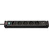 Brennerstuhl - Steckdosenleiste Bremounta 5-fach inklusive 2 USB 3 Meter schwarz