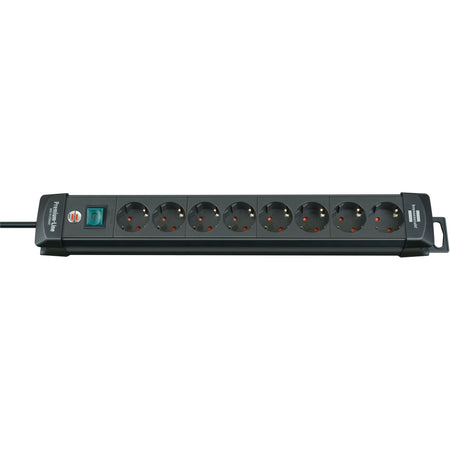 Brennerstuhl - Steckdosenleiste 8x 3 Meter schwarz | 2 Stk