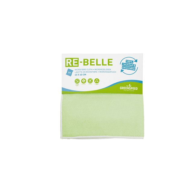 Greenspeed - Mikrofasertuch Re-belle 40x40cm grün 5 Stück