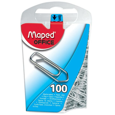 Maped Office – 25 mm, 100 Stück, Silber
