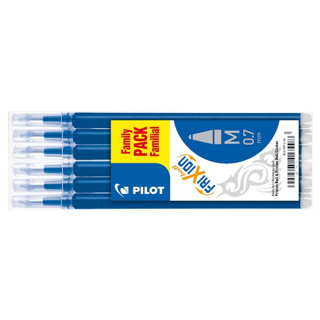 Pilot - Tintenroller-Mine friXion mittelblau, Set à 6 Stück