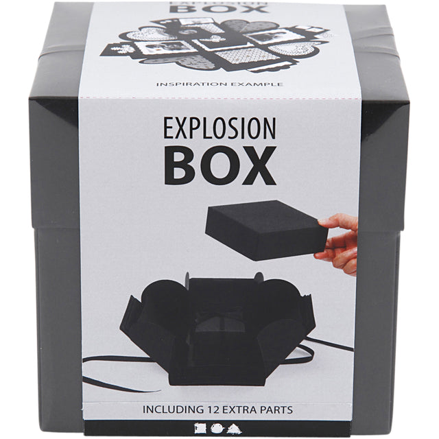Explosionsbox Kreotime 12x12x12cm schwarz