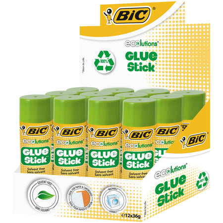 BIC - Klebestift ecolutions 36gr Box mit 9+3 gratis | 16 Stück