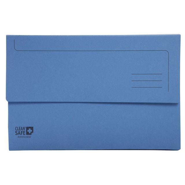 Exacompta - Taschenordner Clean'Safe A4 400gr blau 5 Stück