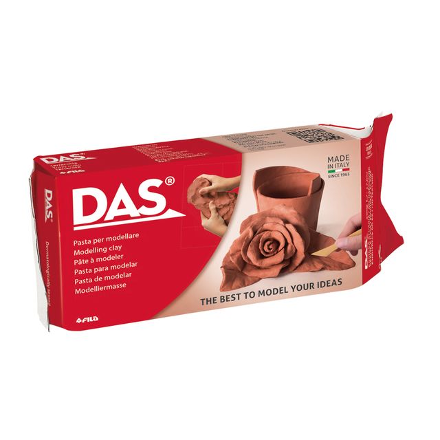 DAS – Lufthärtende Modelliermasse 1000 Gramm Terrakotta