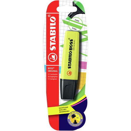 Stabilo - Textmarker BOSS Original 70/24 gelb Blister à 1 Stück | 10 Stück