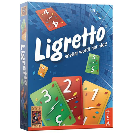 999 games -  Spel ligretto blauw