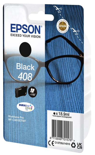 Epson - Tintenpatrone T09J140 408 schwarz | 8 Stück