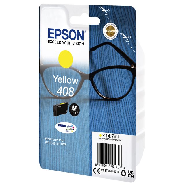 Epson - Tintenpatrone T09J440 408 gelb | 8 Stück