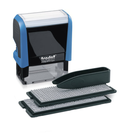 Trodat - Textstempel Printy 4912 Typomatisches Buchstabenset und Pinzette