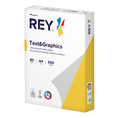 Rey - Kopierpapier Text Graphics A4 80gr weiß 500 Blatt