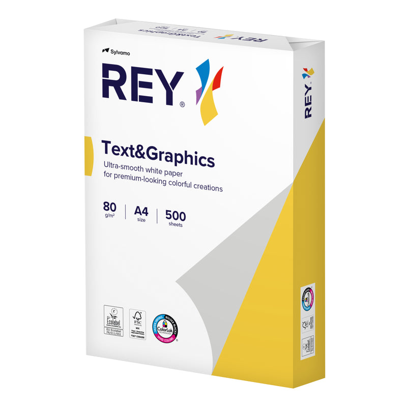 Rey - Kopierpapier Text Graphics A4 80gr weiß 500 Blatt