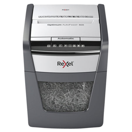 Rexel - Aktenvernichter Optimum Auto+ 50X P4 zerkleinert 4x28mm