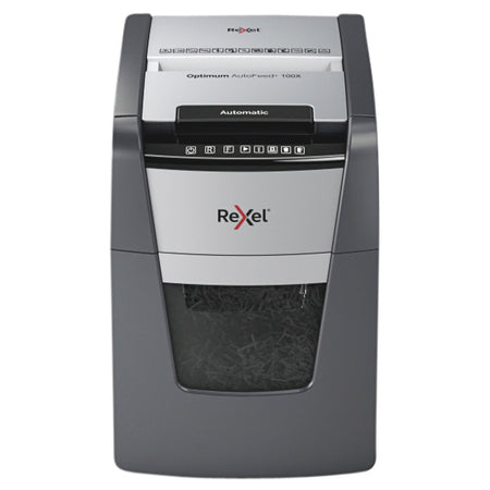 Rexel - Aktenvernichter Optimum Auto+ 100X P4 zerkleinert 4x28mm