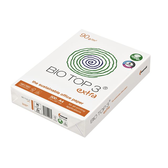 Biotop - Kopierpapier 3 A4 90gr natur 500 Blatt | 5 Stück