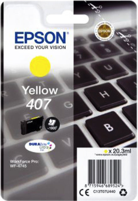 Epson - Tintenpatrone 407 T07U440 gelb