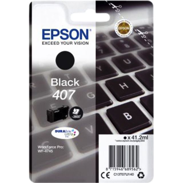 Epson - Tintenpatrone 407 T07U140 schwarz