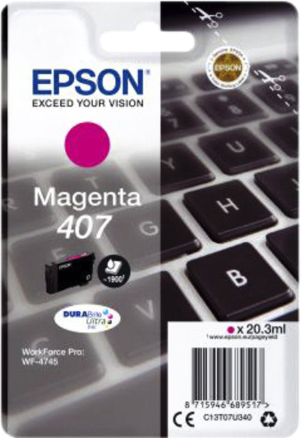 Epson - Tintenpatrone 407 T07U340 rot