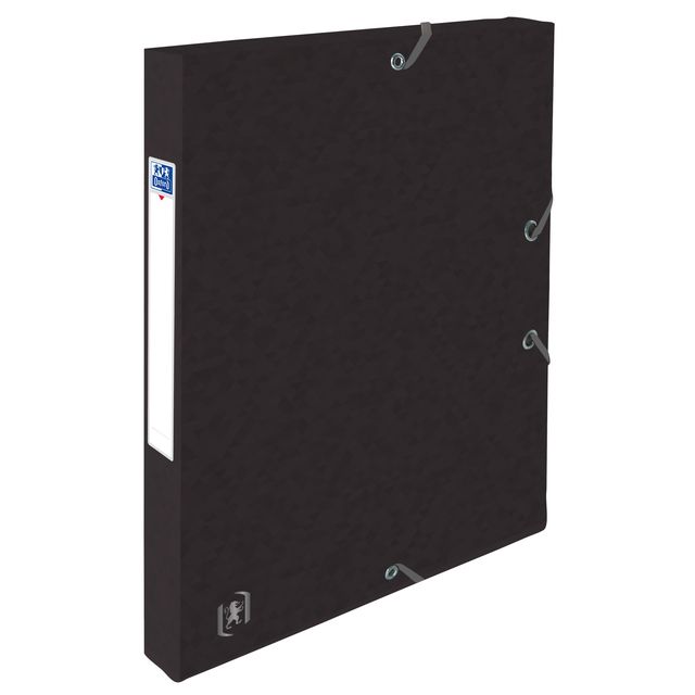 Oxford - Elastobox Top File+ A4 25mm schwarz | 12 Stück