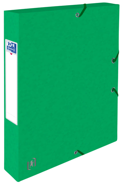 Oxford - Elastobox Top File+ A4 40mm grün | 9 Stück