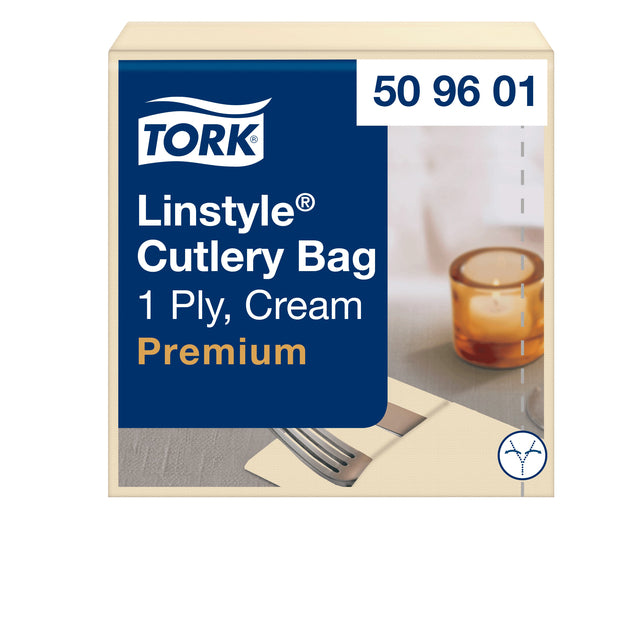 Pochette Tork Linstyle® 1-Laags 50st Langable Creme 509601 | 12 Stücke