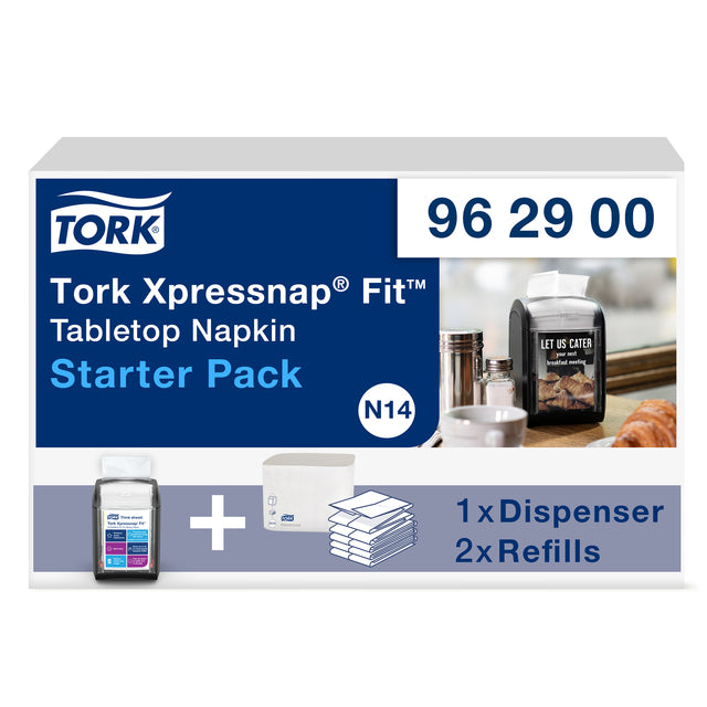 Paketspender Tork Xpressnap Fit® Tabletop N14 Black 962900 | 270 Stücke