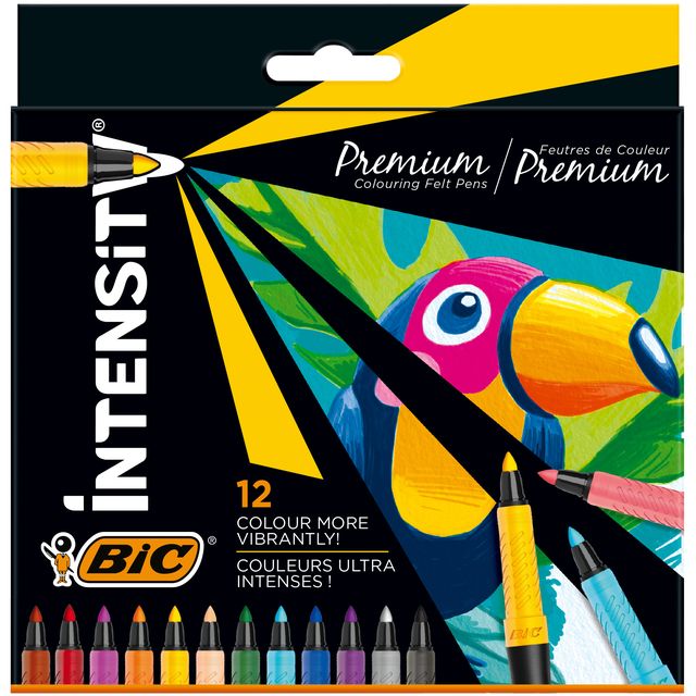 Bic - Farbmarker Intensity, sortiert, Karton mit 12 Stück
