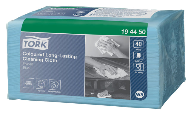 Reinigungsstofftork Langlebig W8 Multifunktional gefaltet blau ..