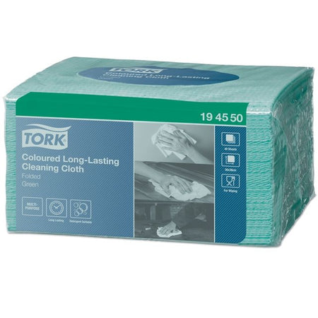 Tork - Reinigungstuch W8 1-lagig 8x40 Blatt grün 194550 | 8 Stück