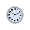 Maul - Wanduhr Step RC Ø30x5cm silberfarbener Kunststoffrahmen inkl. Batterie