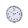 MAUL - Wanduhr Lauf Quarz Ø25x5cm Kunststoff Silber/Weiß inkl. Batterie