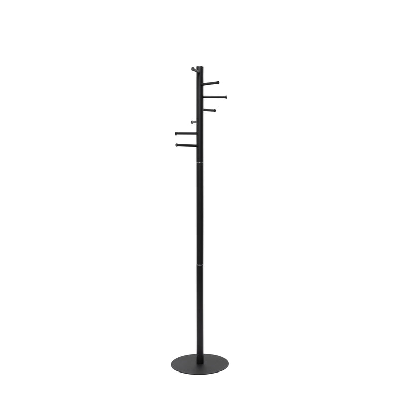 MAUL - Garderobenständer Caurus stehend 177cm 7 Haken schwarz RAL9004