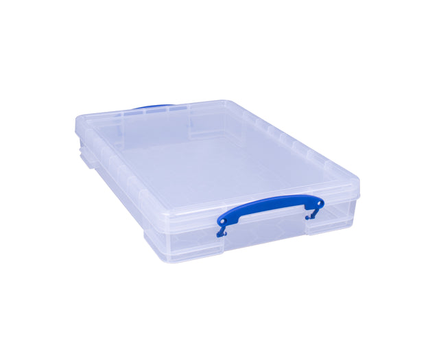 Really Useful Box - Aufbewahrungsbox 10 Liter 520x340x85mm transparent weiß