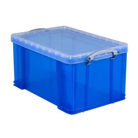 Wirklich nützlich - Aufbewahrungsbox 48 Liter 600x400x315mm transparent blau