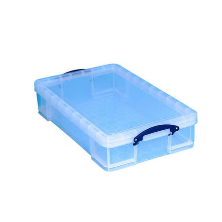 Wirklich nützlich - Aufbewahrungsbox 33 Liter 710x440x165mm transparent weiß