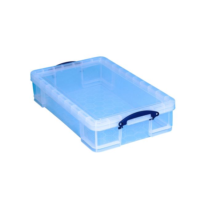Wirklich nützlich - Aufbewahrungsbox 33 Liter 710x440x165mm transparent weiß
