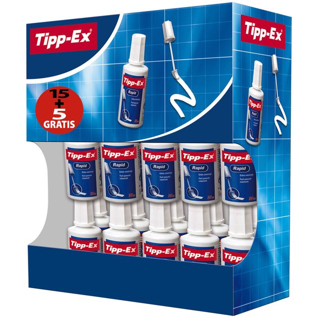 Tipp-ex - Korrektur-Fluid-Schaum 20ml Vorteilspack à 15+5 gratis | 270 Stück