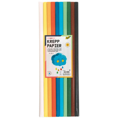 Folia Paper - Krepppapier Folia 50x200cm Basic 10 Farben | 10 Stück