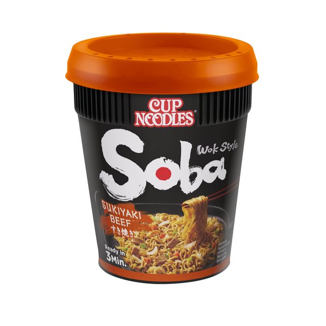Nissin – Nudeln Soba Sukiyaki Rindfleischbecher