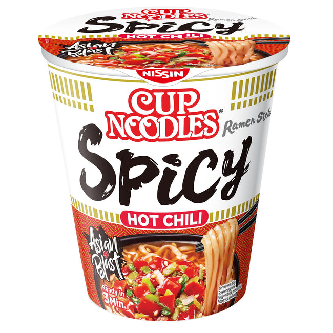 Nissin - Nudeln Hot Chili Spicy Cup | 8 Stück