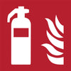 Djois - Symbolschild Feuerlöscher 150x150mm rot