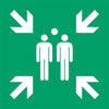 Quantore - Symbolschild Djois Treffpunkt 300x300mm grün