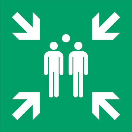 Quantore - Symbolschild Djois Treffpunkt 300x300mm grün