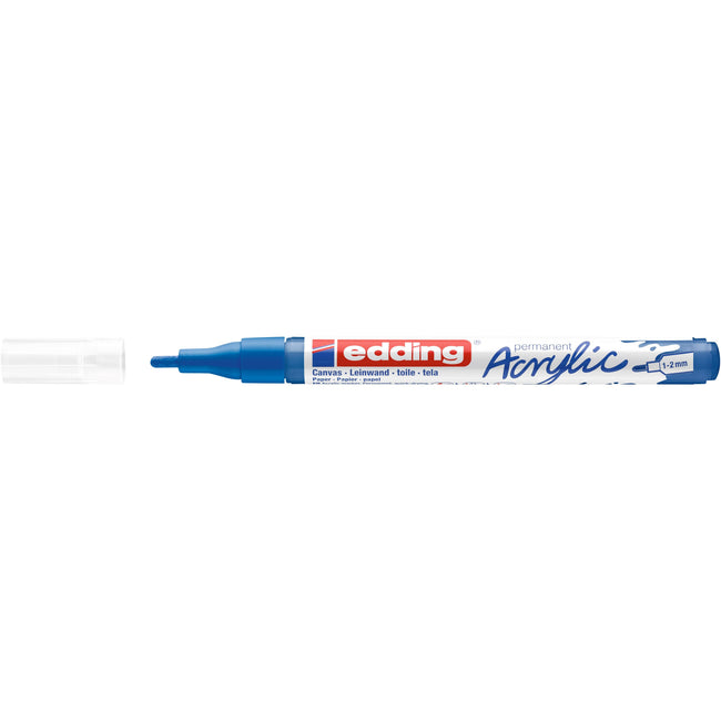 Edding - Acrylmarker e-5300 feines Enzianblau | 10 Stück