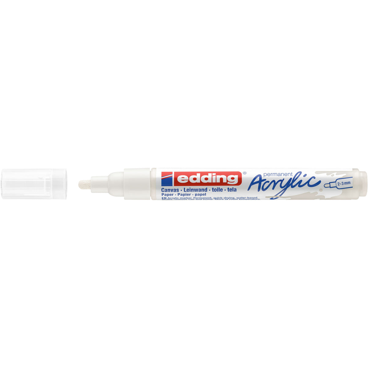 Edding - Acrylmarker e-5100 mittel verkehrsweiß | 10 Stück